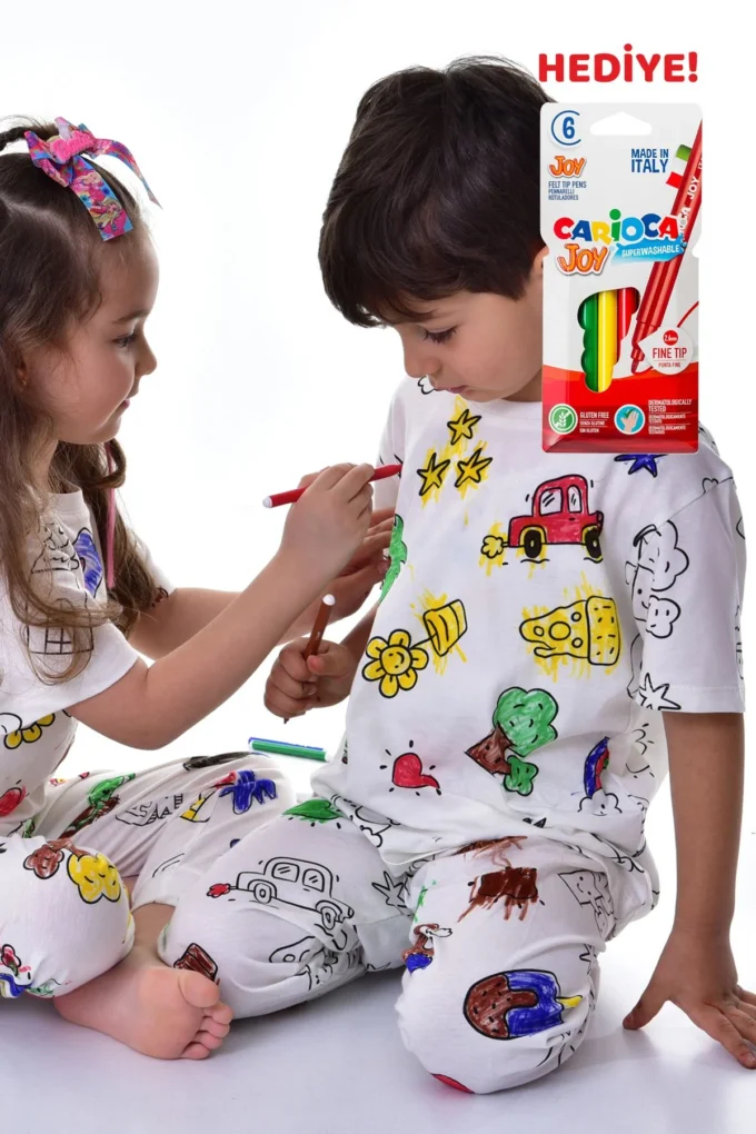 Kaliteli Vakit, Kaliteli Uyku Boyanan Çocuk Pijama Takımı - Görsel 5