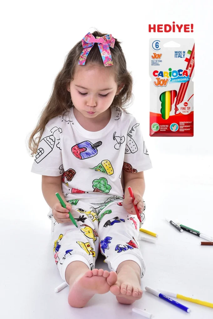 Kaliteli Vakit, Kaliteli Uyku Boyanan Çocuk Pijama Takımı - Görsel 3