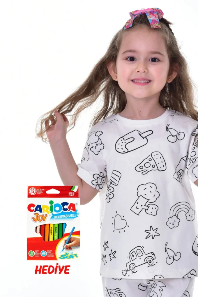 Rengarenk Boyanan Çocuk Pijama Takımı Efsane Ürün! - Görsel 12