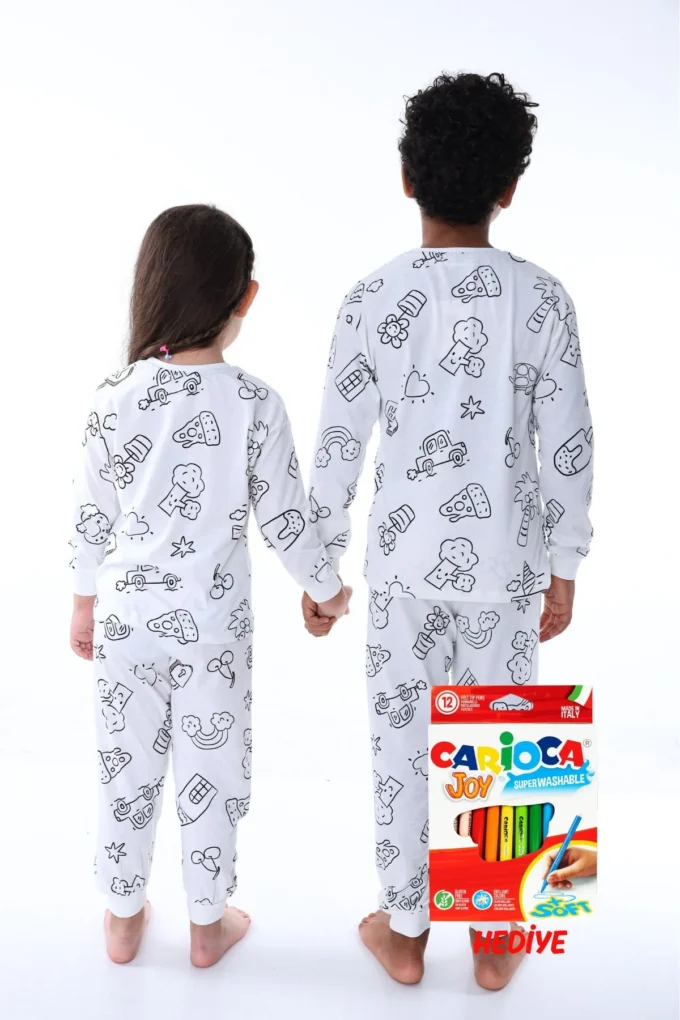 Kaliteli Vakit, Kaliteli Uyku Boyanan Çocuk Pijama Takımı - Görsel 6