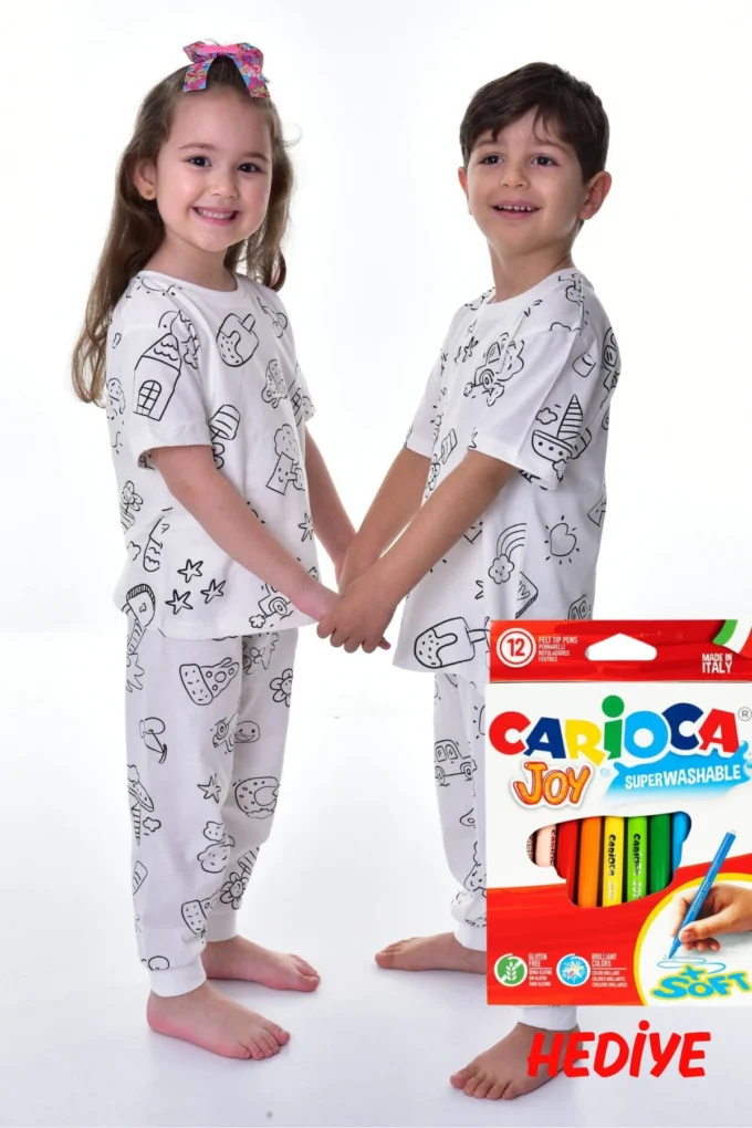 Kaliteli Vakit, Kaliteli Uyku Boyanan Çocuk Pijama Takımı - Görsel 9